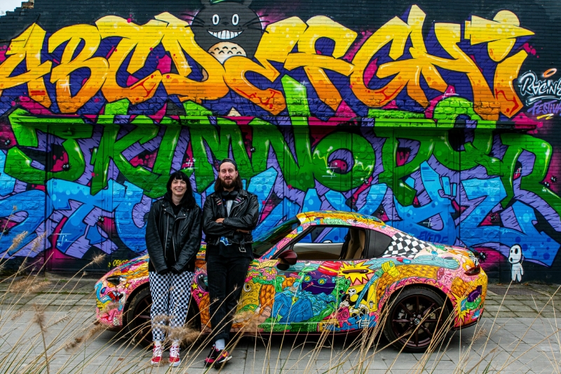 Mazda Dealer Creates A $75K MX-5 That Glows In The Dark With A Giant Godzilla Surprise