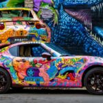 Mazda Dealer Creates A $75K MX-5 That Glows In The Dark With A Giant Godzilla Surprise