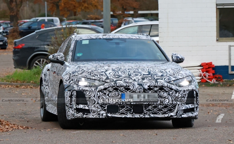 2026 Audi RS5 Avant Shows Off Hybrid Engine’s Fat Oval Tailpipes