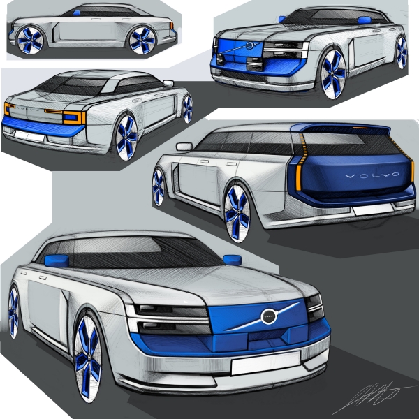 Modern Volvo 240 Design Study Proves Boxy Can Be Sexy Again