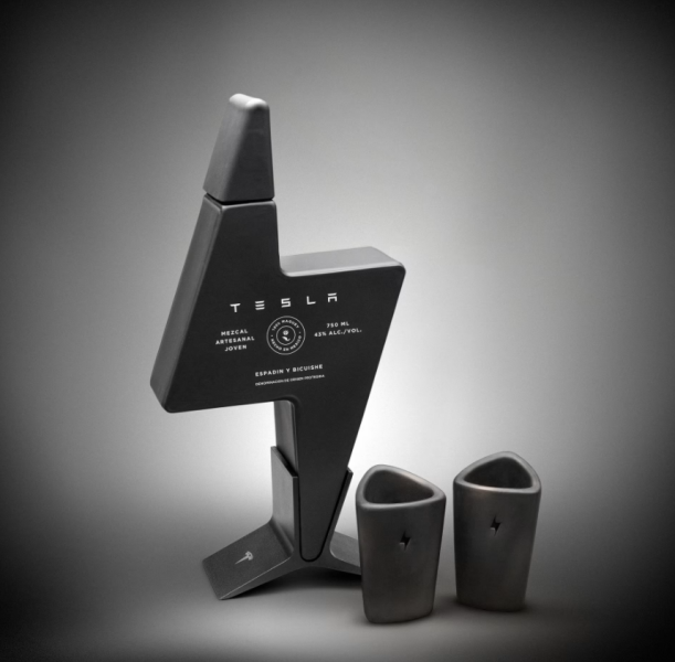 Tesla’s Mezcal Costs $450, But Hey, At Least You Get A Hand-Blown Bottle