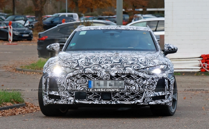 2026 Audi RS5 Avant Shows Off Hybrid Engine’s Fat Oval Tailpipes