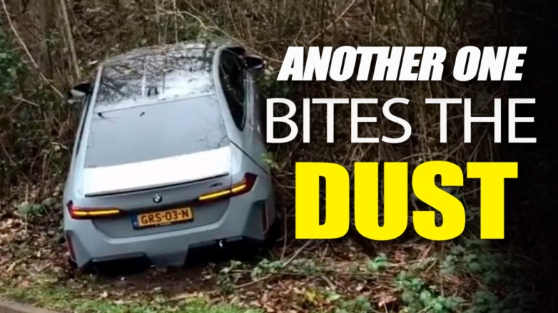Another 2025 BMW M5 G90 Meets European Flora, This Time In Dealer Demo Crash